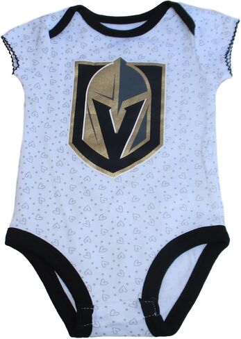 VF Vegas Golden Knights Girl's Team Logo Infant Creeper Bodysuit - Team Colors in Kuwait