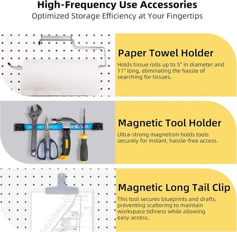 279pcs مجموعة من المنظمات منظمة السنانير المعدنية لتنظيم أدوات مختلفة - إكسسوارات Pegboard 1/4 "و 1/8" مع صناديق Pegboard ، وتخزين أدوات جبل الحائط للمرآب ، ورشة عمل ومطبخ in Kuwait