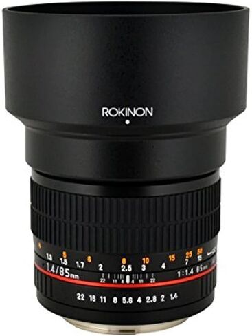 عدسة دوارة 85M-C 85mm F1.4 من روكينون لكاميرا كانون (اسود) in Saudi Arabia