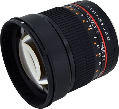 عدسة دوارة 85M-C 85mm F1.4 من روكينون لكاميرا كانون (اسود) in Saudi Arabia