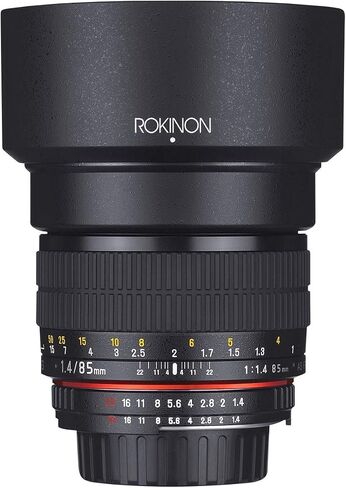 عدسة دوارة 85M-C 85mm F1.4 من روكينون لكاميرا كانون (اسود) in Saudi Arabia