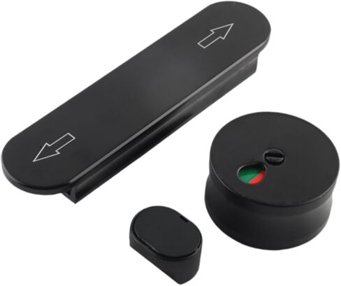 مؤشر عام WC أقفال الخصوصية العامة قفل باب الحمام القفل Dead Dead Dead Postition Door Lock للمطعم ، الفضي in Kuwait