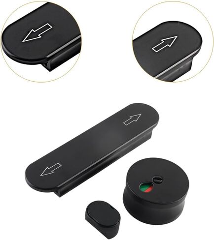 مؤشر عام WC أقفال الخصوصية العامة قفل باب الحمام القفل Dead Dead Dead Postition Door Lock للمطعم ، الفضي in Kuwait