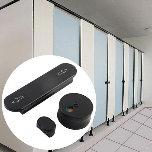 مؤشر عام WC أقفال الخصوصية العامة قفل باب الحمام القفل Dead Dead Dead Postition Door Lock للمطعم ، الفضي in Kuwait