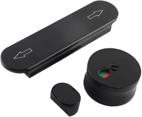 مؤشر عام WC أقفال الخصوصية العامة قفل باب الحمام القفل Dead Dead Dead Postition Door Lock للمطعم ، الفضي in Kuwait