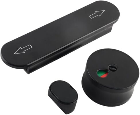 مؤشر عام WC أقفال الخصوصية العامة قفل باب الحمام القفل Dead Dead Dead Postition Door Lock للمطعم ، الفضي in Kuwait