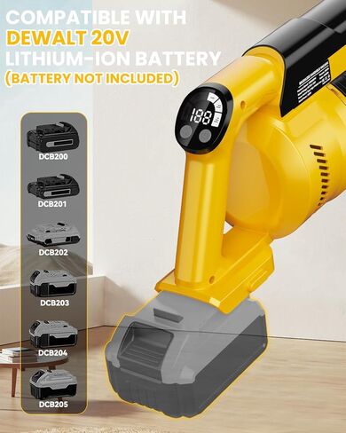 المكنسة الكهربائية اللاسلكية لبطارية DeWalt 20V ، فراغ عصا خفيفة الوزن 7 في 1 مع مرشح HEPA ، شفط 35 كيلو باسكال ، 350 واط محرك بدون فرش ، 3 أوضاع للسجاد ، الأرضية ، السيارة (البطارية غير متضمنة) in Kuwait