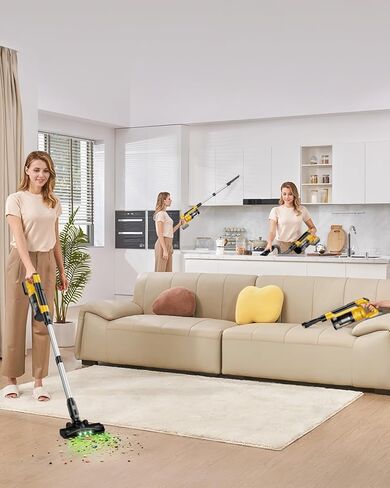 المكنسة الكهربائية اللاسلكية لبطارية DeWalt 20V ، فراغ عصا خفيفة الوزن 7 في 1 مع مرشح HEPA ، شفط 35 كيلو باسكال ، 350 واط محرك بدون فرش ، 3 أوضاع للسجاد ، الأرضية ، السيارة (البطارية غير متضمنة) in Kuwait