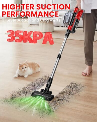 مكنسة مكسورة للاشاة لبطارية MILWAUKEE M18 ، فراغ عصا خفيفة الوزن 7 في 1 مع مرشح HEPA ، شفط 35KPa ، 350W محرك بدون فرش ، 3 أوضاع للأرضية ، السجاد ، السيارة ، البطارية غير متضمنة in Kuwait