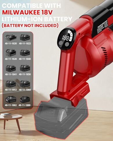 مكنسة مكسورة للاشاة لبطارية MILWAUKEE M18 ، فراغ عصا خفيفة الوزن 7 في 1 مع مرشح HEPA ، شفط 35KPa ، 350W محرك بدون فرش ، 3 أوضاع للأرضية ، السجاد ، السيارة ، البطارية غير متضمنة in Kuwait