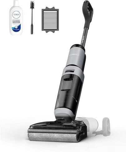 Tineco FLOOR ONE i5 Stretch Wet Dry Vacuum Cleaner, Vacuum & Mop in One Step, 20kpa Powerful Suction, 180° Lay-flat Design, Anti-Tangle Design, Dual-sided Edge Cleaning, Up to 30* minutes Runtime in Kuwait