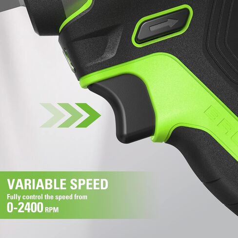 Greenworks 24V Cordless Impact Wrench with 4.0Ah Battery & Charger, 1/2 Inch 300 ft-lbs Brushless Impact Wrench Kit, Variable Speed for Home & Car in Kuwait