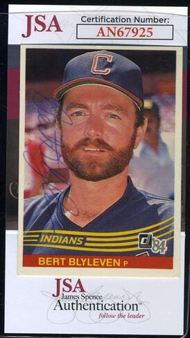 Bert Blyleven JSA Coa Signed 1984 Donruss Autograph - Baseball Slabbed Autographed Cards in Saudi Arabia