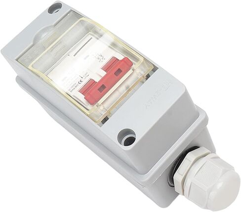 Ejoyous Circuit Breaker, Circuit Breaker MCB 2P DC 500V 32A Disconnect Switch with IP65 Distribution Box (Without Cable) in Saudi Arabia
