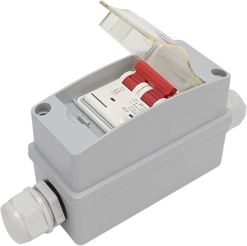 Ejoyous Circuit Breaker, Circuit Breaker MCB 2P DC 500V 32A Disconnect Switch with IP65 Distribution Box (Without Cable) in Saudi Arabia
