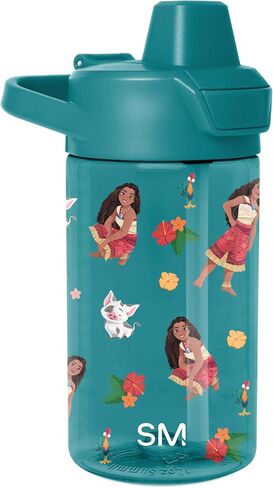 Simple Modern Disney Kids Tritan Plastic Summit Water Bottle | 12 oz BPA-Free Cup with Covered Leak Proof Straw Lid for Boys, Toddlers | Buzz and Woody Adventures in Saudi Arabia