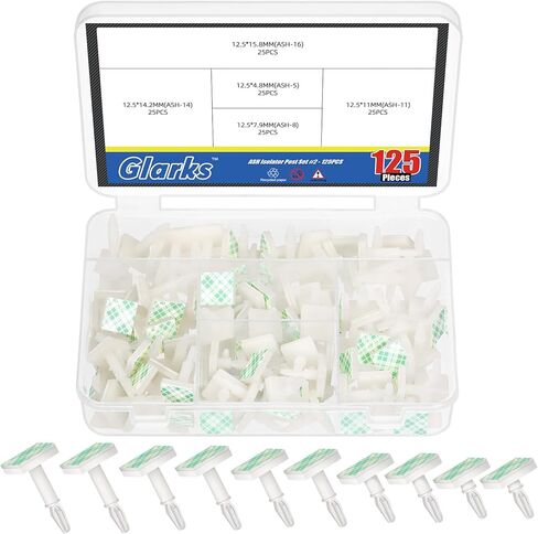 Glarks 125pcs 4.8/7.9/11/14.2/15.8mm فاصل PCB لزجة ، أبيض دعم الطراز العازف معزول القفل المشارك in Saudi Arabia