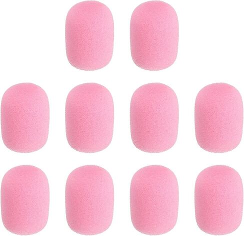 Meccanixity 10 PCS Mini Foam Microphone الزجاج الأمامي ، 7x27mm ملم عالي الكثافة أغطية الرغوة لغطاء الضوضاء الأسود لاستخدام مؤتمر مرحلة البث in Kuwait