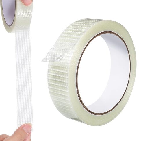 2 حزمة شريط لاصق شفاف ، شريط مقاوم للماء الثقيلة أشرطة عالية الأداء مقاوم للطقس أشرطة الصناعية الصافية للاستخدامات السكنية والتجارية والصناعية (1 في × 22 ياردة) in Kuwait