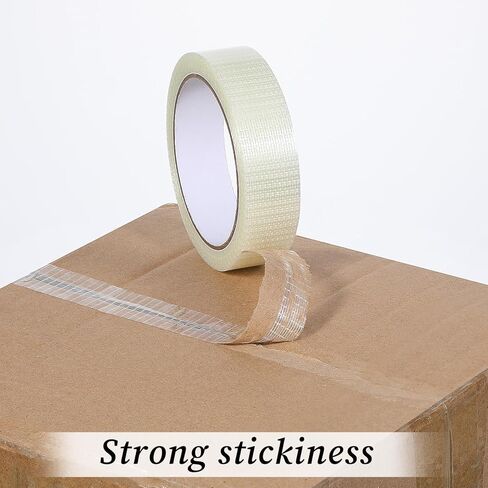 2 حزمة شريط لاصق شفاف ، شريط مقاوم للماء الثقيلة أشرطة عالية الأداء مقاوم للطقس أشرطة الصناعية الصافية للاستخدامات السكنية والتجارية والصناعية (1 في × 22 ياردة) in Kuwait