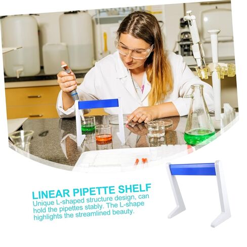 Homoyoyo L-Shaped Pipette Rack Linear Pipette Holder for Laboratory Use Compact Design Color Variations Essential Lab Organization for Pipettors in Saudi Arabia