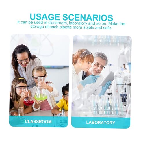 Sturdy L-Shaped Pipette Rack Large Capacity Stand for Linear Pipettes and Lab Glassware in Saudi Arabia
