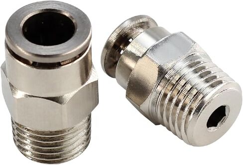 Pneumatic Quick Acpler BSPT Thread 1/8 1/4 3/8 1/2 دفع النحاس في تركيبات Air TKC-PC PNEUMATIC 5PCS in Kuwait