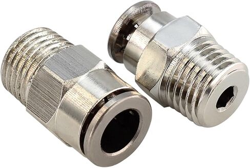 Pneumatic Quick Acpler BSPT Thread 1/8 1/4 3/8 1/2 دفع النحاس في تركيبات Air TKC-PC PNEUMATIC 5PCS in Kuwait