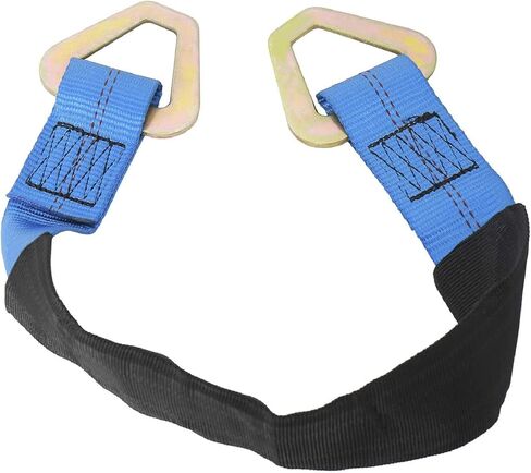 Novelbee 8pcs 2 "× 24" محور ربط حزام مع حلقات D وأكمام واقية لشاحنة سحب سيارة Race (أصفر) in Saudi Arabia
