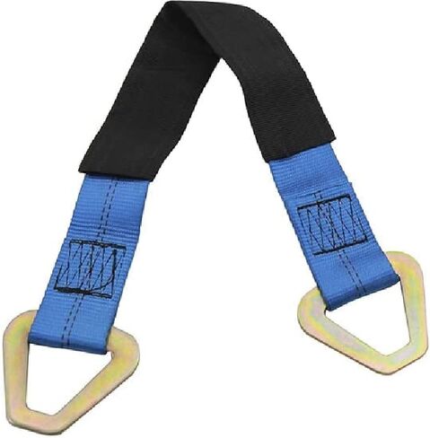 Novelbee 8pcs 2 "× 24" محور ربط حزام مع حلقات D وأكمام واقية لشاحنة سحب سيارة Race (أصفر) in Saudi Arabia