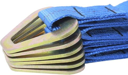 Novelbee 8pcs 2 "× 24" محور ربط حزام مع حلقات D وأكمام واقية لشاحنة سحب سيارة Race (أصفر) in Saudi Arabia