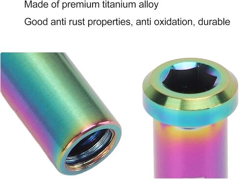 VGEBY C Clamp Fixed Nuts, 40mm Alloy Road C Brake Pivot Nuts with Washer for Mountain Road (Colorful) Road Caliper Brakes in Saudi Arabia