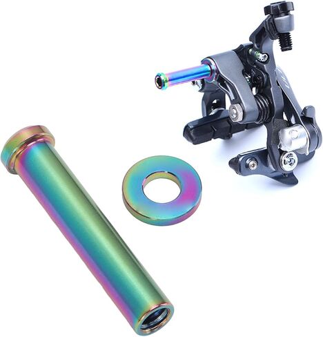 VGEBY C Clamp Fixed Nuts, 40mm Alloy Road C Brake Pivot Nuts with Washer for Mountain Road (Colorful) Road Caliper Brakes in Saudi Arabia