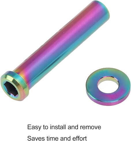 VGEBY C Clamp Fixed Nuts, 40mm Alloy Road C Brake Pivot Nuts with Washer for Mountain Road (Colorful) Road Caliper Brakes in Saudi Arabia