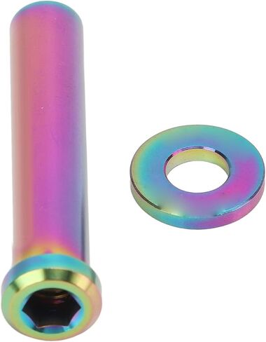 VGEBY C Clamp Fixed Nuts, 40mm Alloy Road C Brake Pivot Nuts with Washer for Mountain Road (Colorful) Road Caliper Brakes in Saudi Arabia