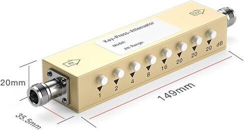 RF Attenuator DC-3G SMA-KK ، 0-30DB 2W ، 0-30DB 5W ، 0-30DB 10W ، 0-60DB 2W ، 0-60DB 5W ، 0-60DB 10W ، 0-90DB 2W ، 0-90DB 5W ، 0-90DB 10W 10W (0-90DB 2W) in Kuwait