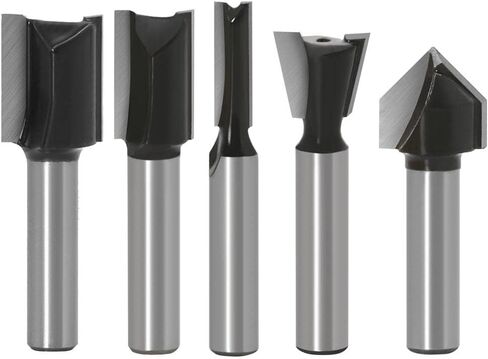 Jinchao-Router bits, 8mm Shank Round Over Router Bits for Wood Woodworking Tool 2 Flute Endmill with Bearing Milling Cutter Corner Round Over, for Home DIY (Cutting Edge Length : NO11) in Kuwait