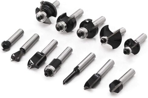 Jinchao-Router bits, 8mm Shank Round Over Router Bits for Wood Woodworking Tool 2 Flute Endmill with Bearing Milling Cutter Corner Round Over, for Home DIY (Cutting Edge Length : NO11) in Kuwait