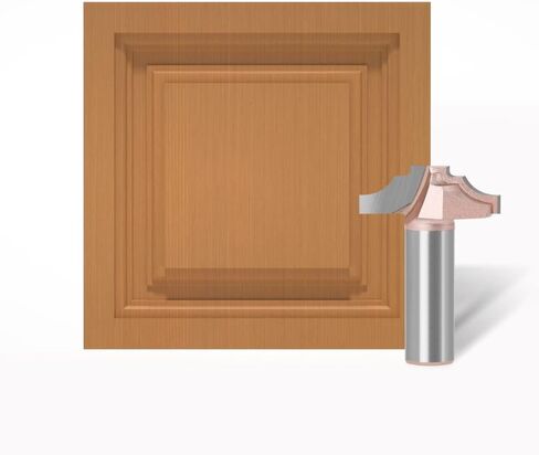 Jinchao-Router bits, 12.7mm Shank Woodworking Door Frame Lace Door Engraving Profiled Lace Cabinet Engraving Router Bit, for Home DIY (Cutting Edge Length : 07011010-12.7MM) in Kuwait