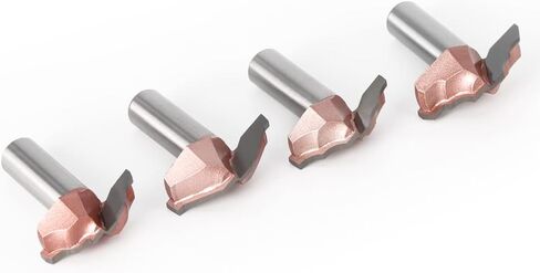 Jinchao-Router bits, 12.7mm Shank Woodworking Door Frame Lace Door Engraving Profiled Lace Cabinet Engraving Router Bit, for Home DIY (Cutting Edge Length : 07011010-12.7MM) in Kuwait