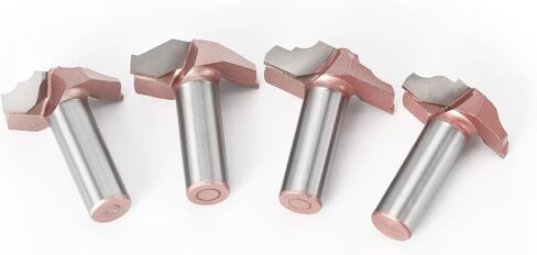 Jinchao-Router bits, 12.7mm Shank Woodworking Door Frame Lace Door Engraving Profiled Lace Cabinet Engraving Router Bit, for Home DIY (Cutting Edge Length : 07011010-12.7MM) in Kuwait