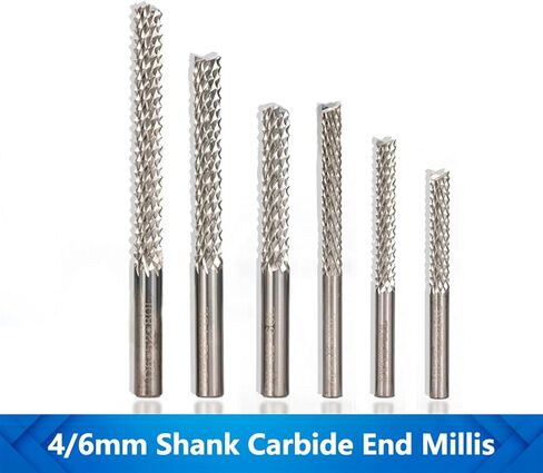 يينغجون 4/6mm جهاز التوجيه CNC لنقش طحن الذرة قاطع Carbide طباعة لوحة نهاية لوحة نهاية (طول الحافة: D4x22x45l) in Kuwait