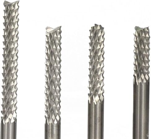يينغجون 4/6mm جهاز التوجيه CNC لنقش طحن الذرة قاطع Carbide طباعة لوحة نهاية لوحة نهاية (طول الحافة: D4x22x45l) in Kuwait