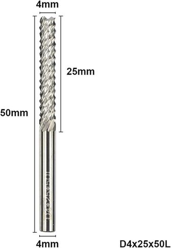 يينغجون 4/6mm جهاز التوجيه CNC لنقش طحن الذرة قاطع Carbide طباعة لوحة نهاية لوحة نهاية (طول الحافة: D4x22x45l) in Kuwait