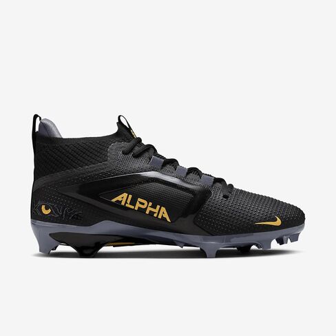 Nike Alpha Menace 4 Elite Saquon Barkley Football Cleats (HF4313-001, Black/Light Carbon) Size 11 in Saudi Arabia