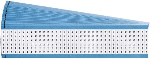 Brady WM-2-PK B-500 1.5 "الطول ، قطعة قماش فينيل قابلة لإعادة وضعها أسود على بطاقة سلك الأرقام الصلبة ذات اللون الأبيض ، الأسطورة" 2 "(حزمة 25) in Saudi Arabia