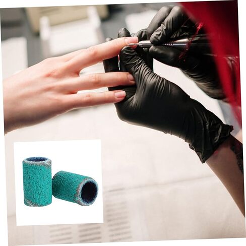 didiseaon 100pcs إكسسوارات الأظافر رمل الأظافر حلقة مريحة لمسة حماية الجلد حلقة كاشف in Kuwait