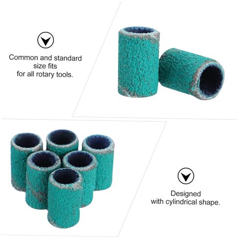 didiseaon 100pcs إكسسوارات الأظافر رمل الأظافر حلقة مريحة لمسة حماية الجلد حلقة كاشف in Kuwait