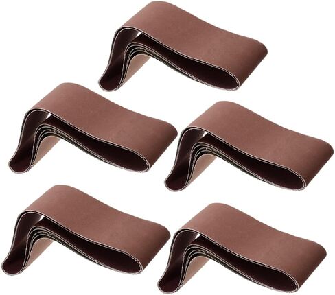 أحزمة الصنفرة المعدنية 5pcs أحزمة الرملي الكشطش البني كوروندوم لبطانة المعادن والخشب in Saudi Arabia