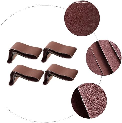 أحزمة الصنفرة المعدنية 5pcs أحزمة الرملي الكشطش البني كوروندوم لبطانة المعادن والخشب in Saudi Arabia